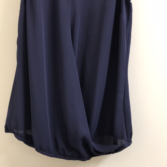 Navy Sheer top without cami - Picture 5 of 5